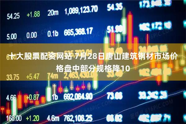 十大股票配资网站 7月28日唐山建筑钢材市场价格盘中部分规格降10