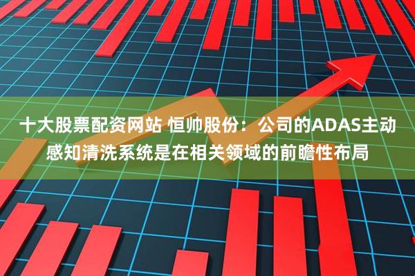 十大股票配资网站 恒帅股份:公司的ADAS主动感知清洗系统是在相关领域的前瞻性布局